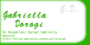 gabriella dorogi business card